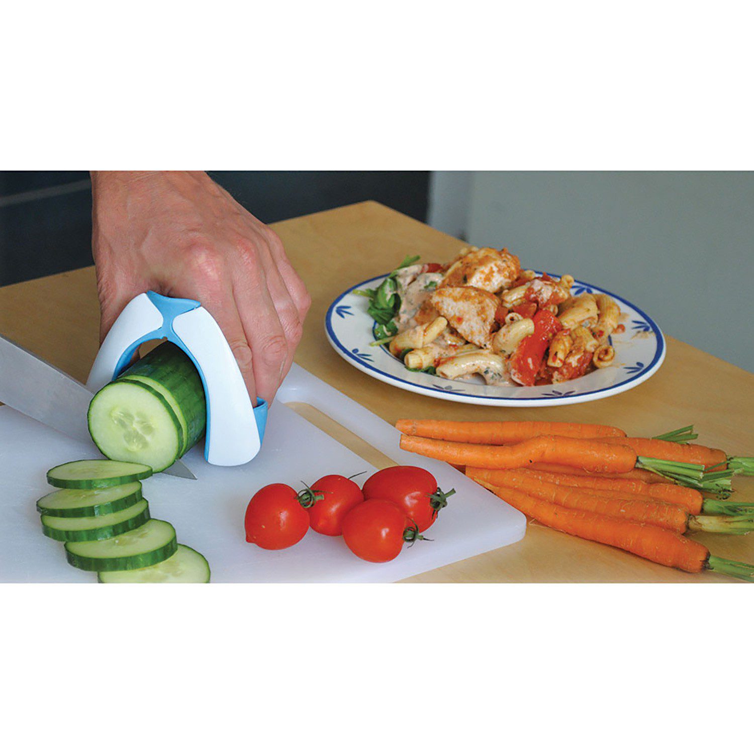 Food Preparation Grip Holds Fruit & Vegetables Securely whilst Cutting and Slicing