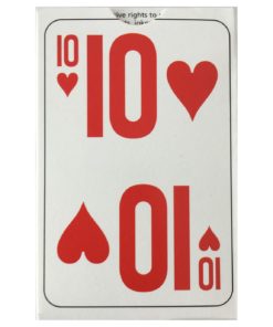 Large index easy to read playing cards