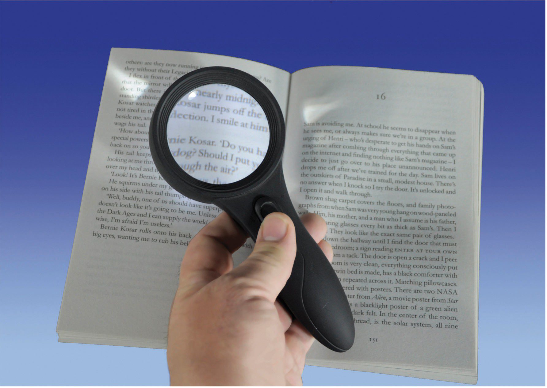 Deluxe Hand Magnifier with LED Lights Easy to See, Easy to use with a