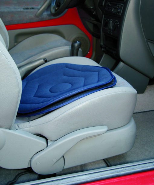 Rotating car seat for the elderly