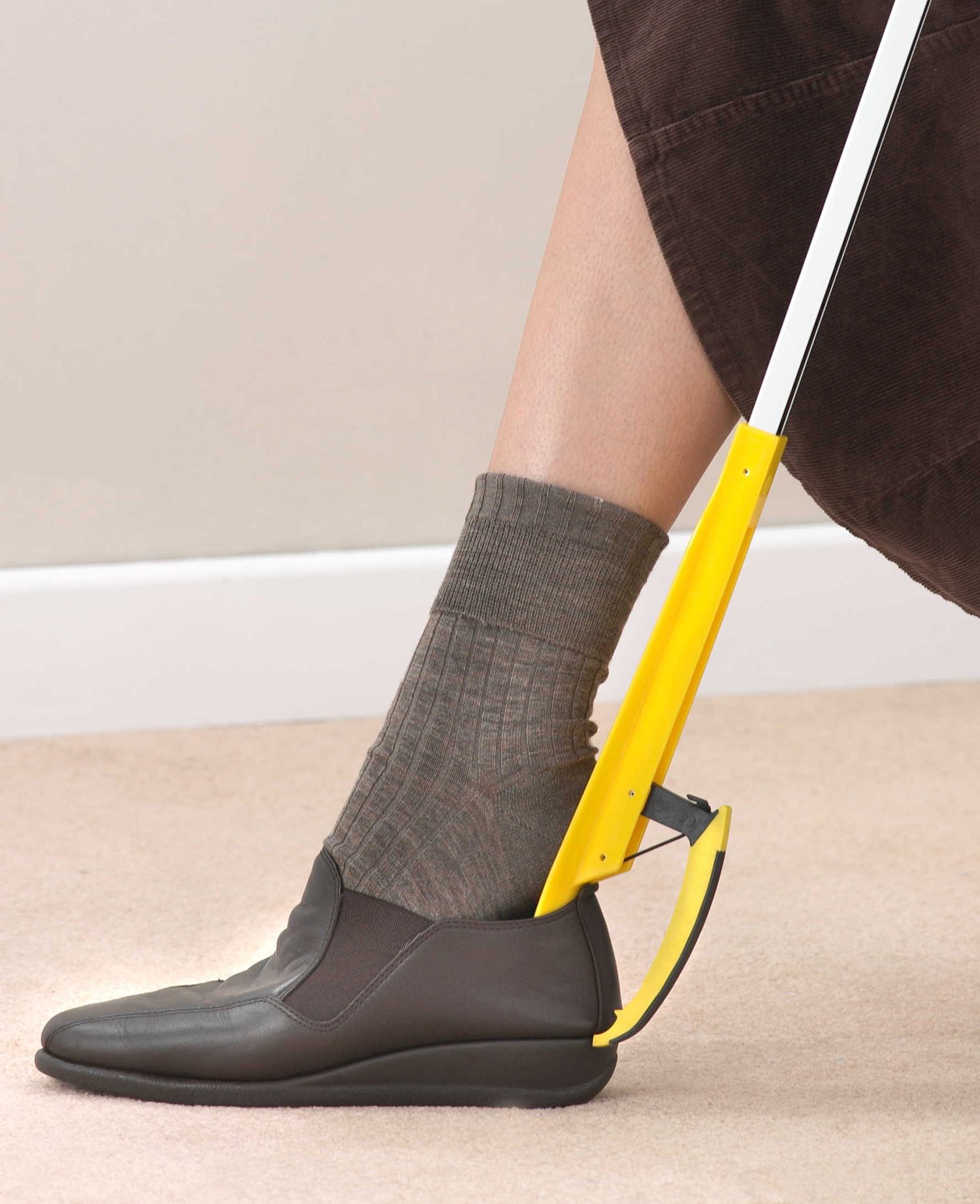 Shoe Helper reacher Take the strain out of bending, reaching to put