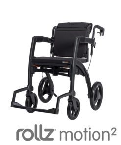 Rollz motion matt black transit chair