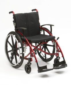 chilli red spirit chair with mag wheels