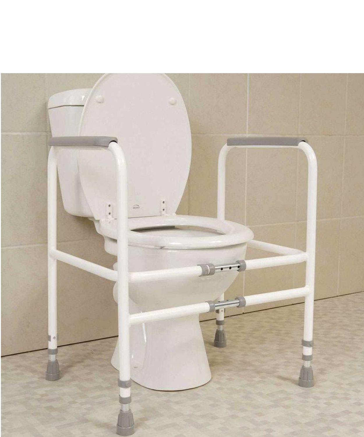Adjustable toilet surround. Made in Britain