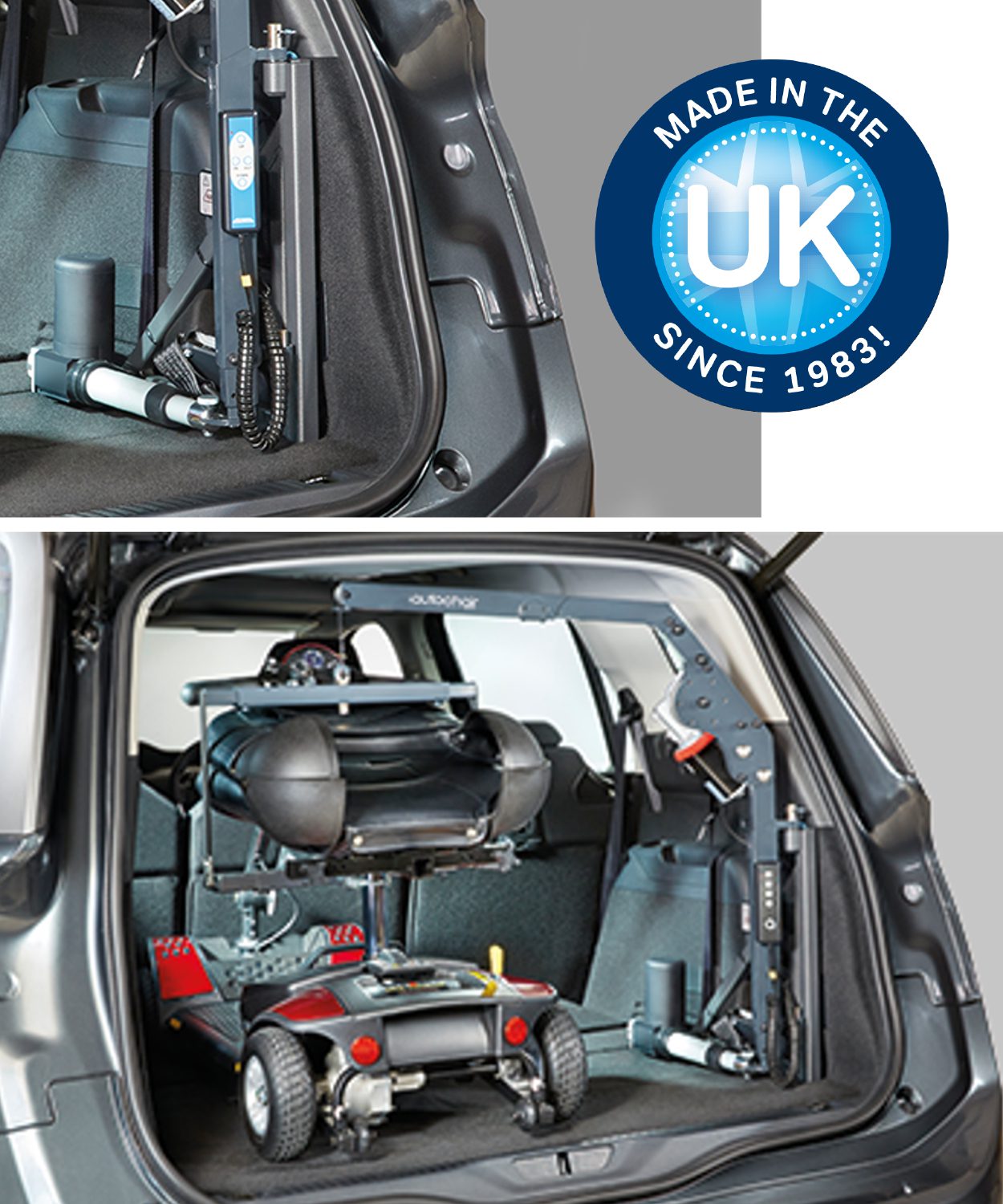 Boot Scooter hoists from Rise Funiture and Mobility