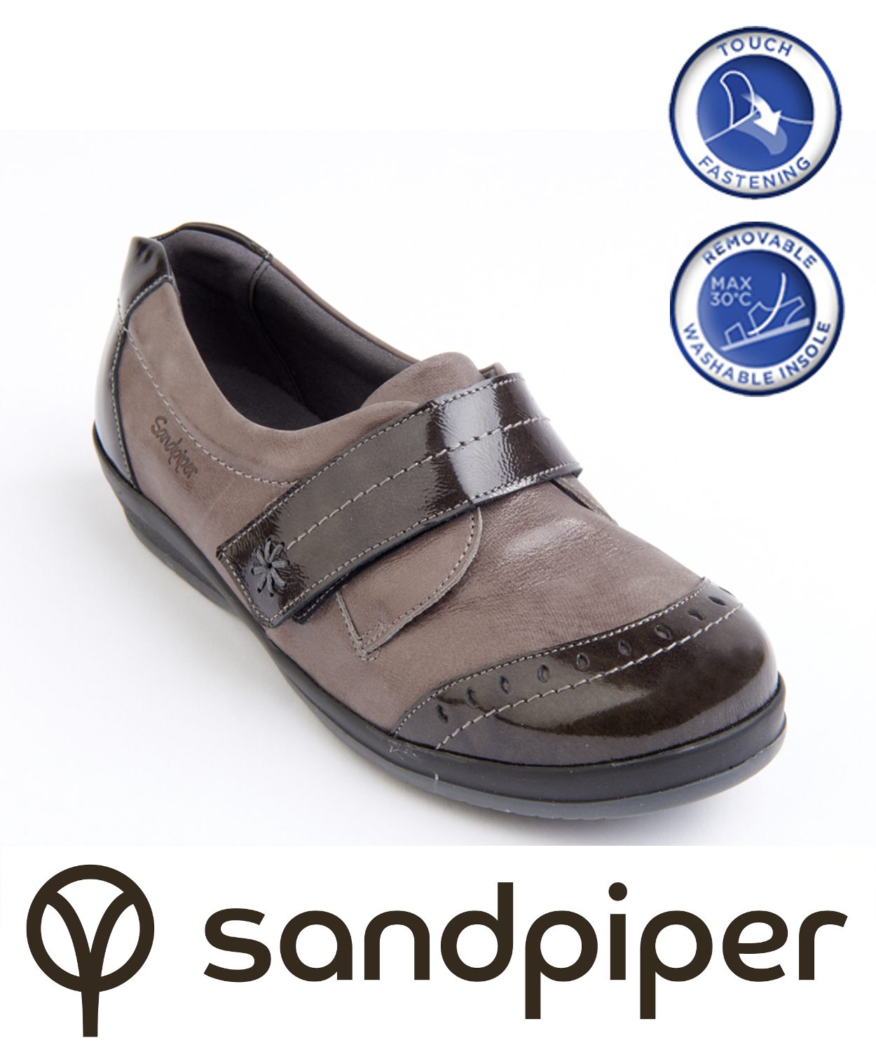 Sandpiper Wide Fitting Ladies Shoes 