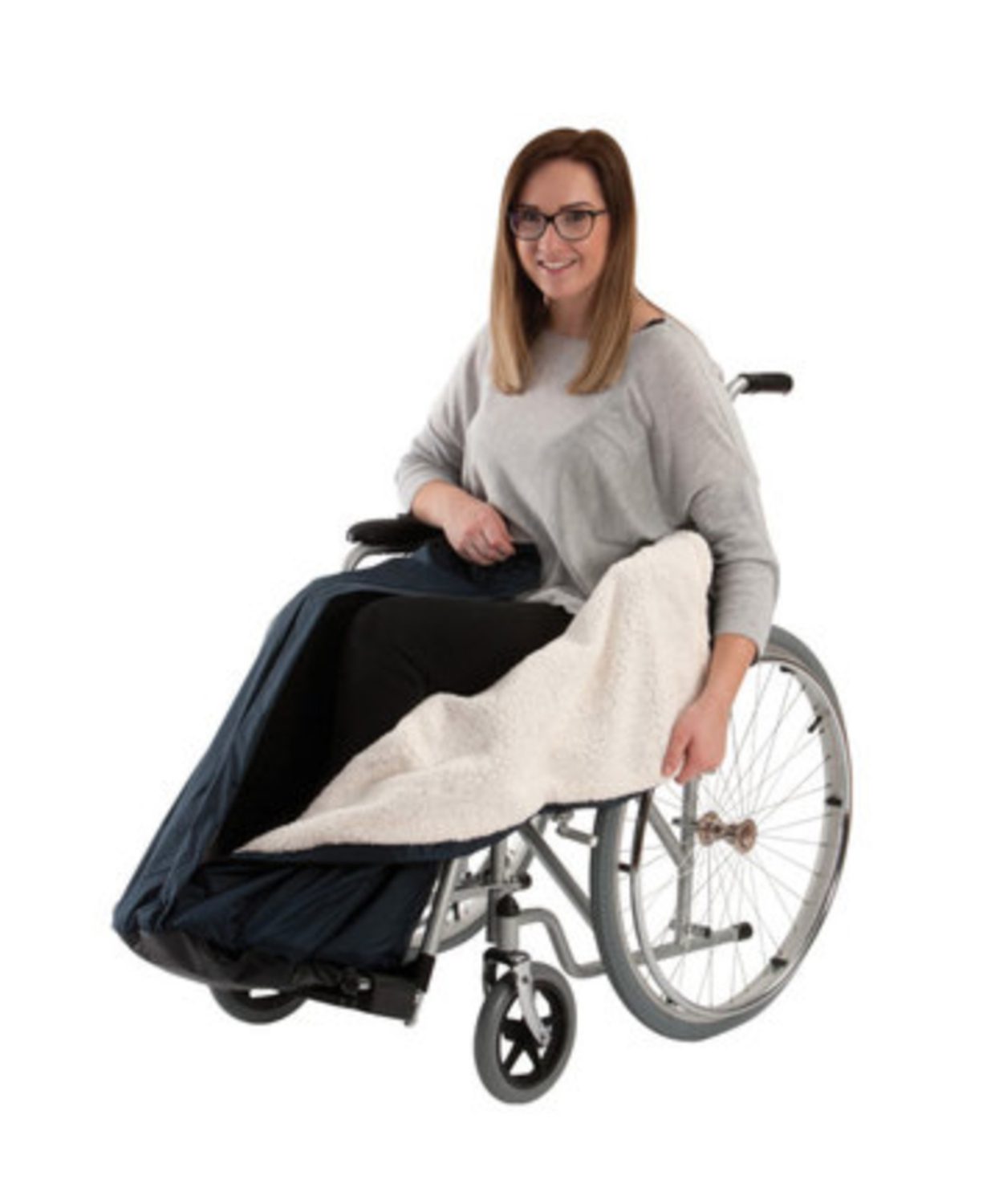 Wheelchair Cosy Leg Wrap Stay warm & dry this winter in a fleecy