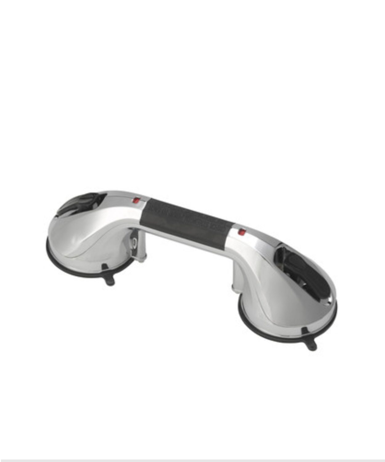 Chrome Suction Cup Grab Rail No Drilling Fits to Tiles and Glass