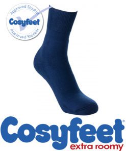 Cosyfeet Navy Gripped Socks