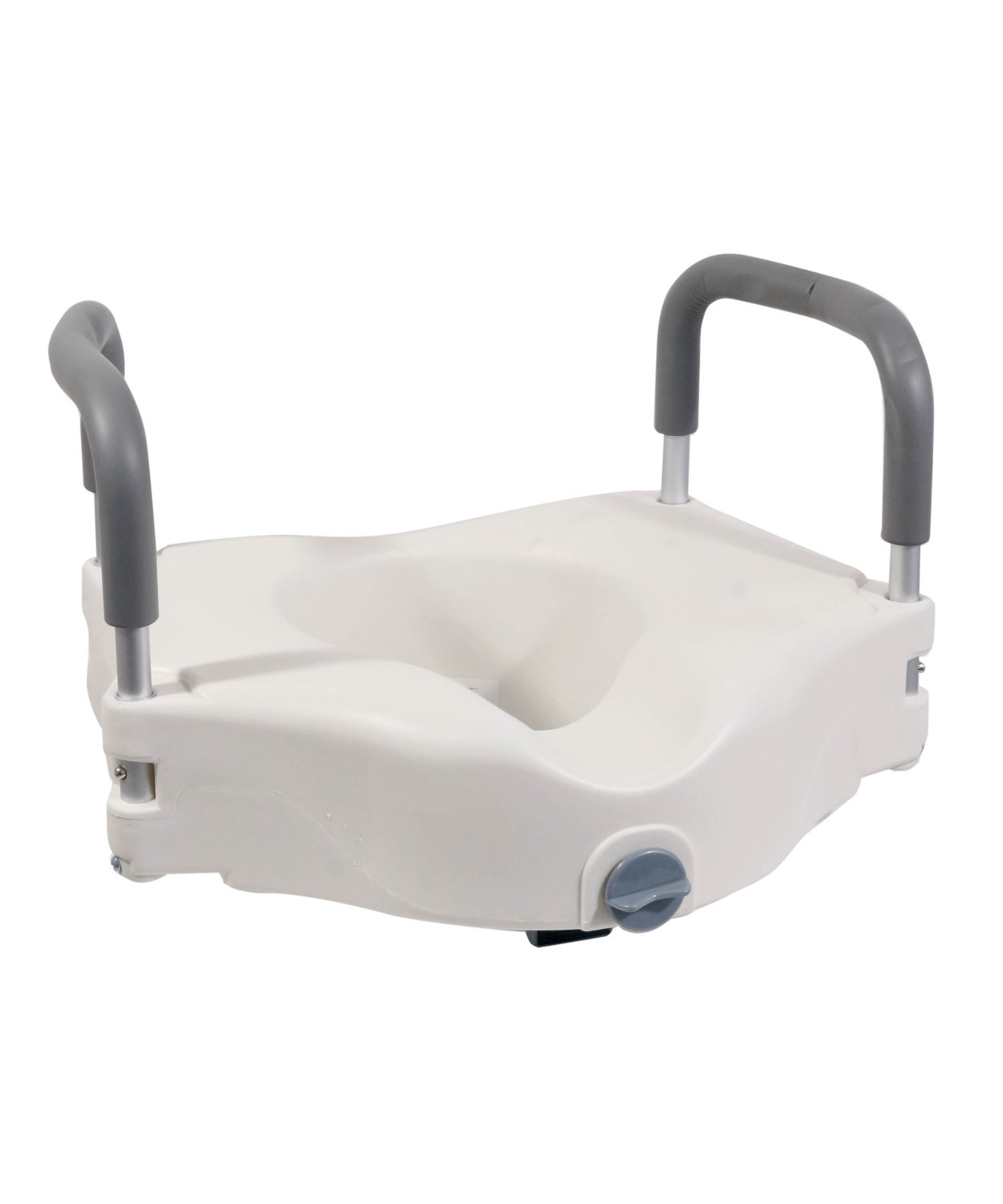 Raised toilet seat with handles deals