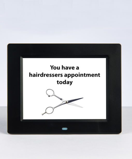 Rosebud reminder clock hairdresser appointment