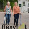Ladies walking with Flexyfoot urban poles