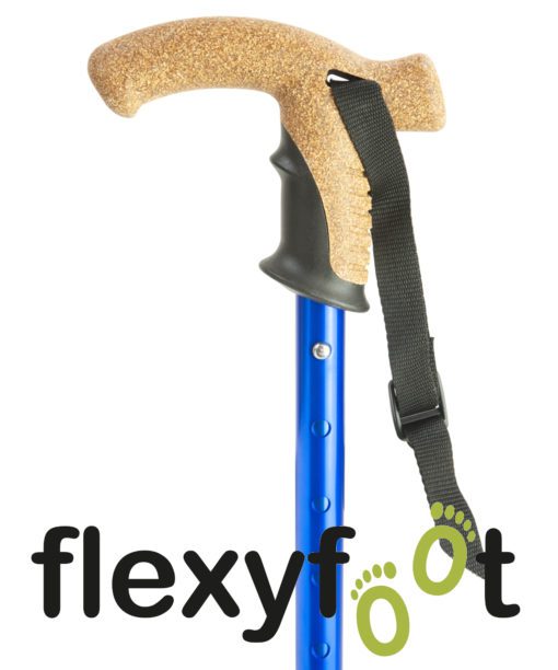 flexyfoot urban walking pole cork handle with strap