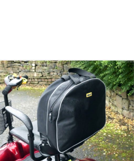 Mobility bag over scooter backrest