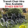 Wheelchair hire £10per day