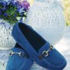 DB Martha Loafer house shoe in French Blue