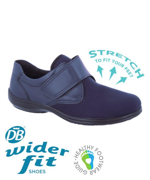 Jill navy stretch shoes for women