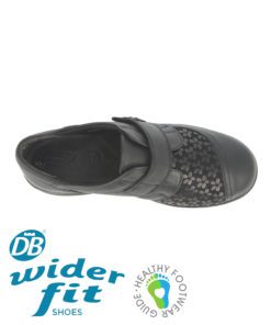 DB Keswick wider fit shoes Black floral
