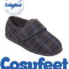 Cosyfeet mens brown tartan slippers
