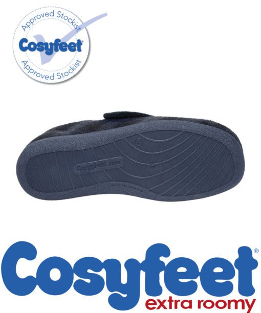 Cosyfeet mens slippers have a non slip sole