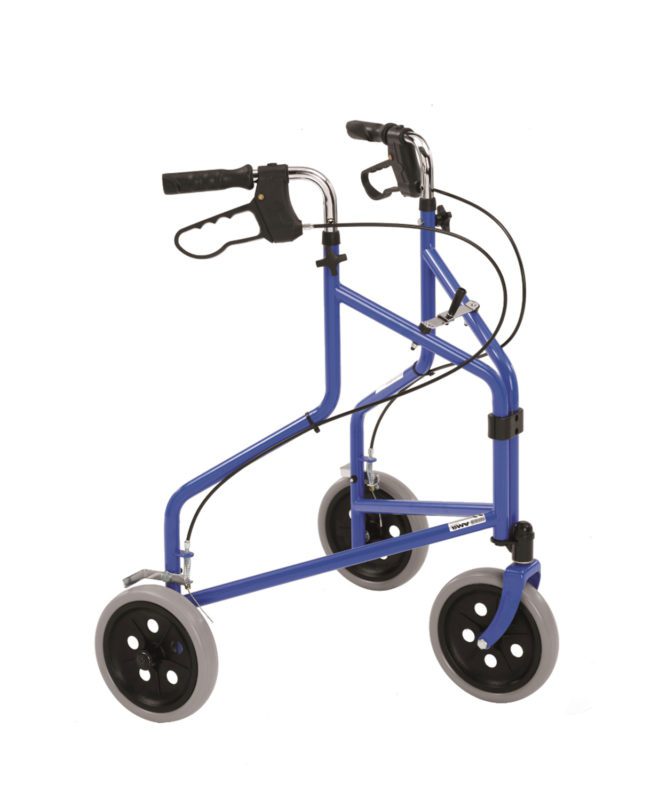 TriWalker Three Wheeled Walker with Basket, Tray and Zipped Bag