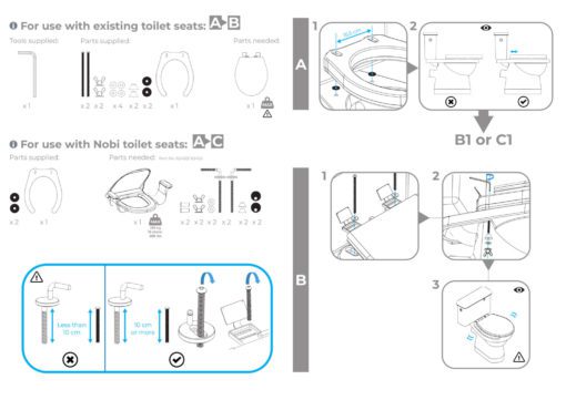 Prima toilet seat user guide