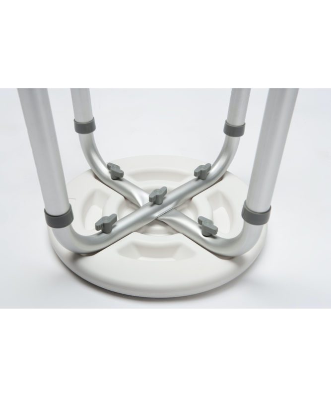 Aluminium Rotating Shower Stool Shower in Safety. Height Adjustable