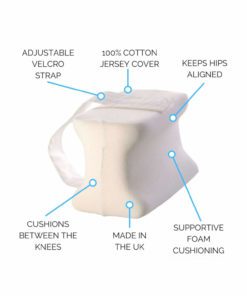 Knee pillow side sleeper features