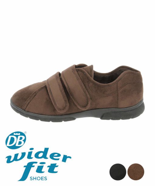 DB Wider Fit Joseph House Shoe in Brown