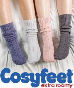 Cosyfeet Extra Roomy bed socks in four colours