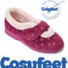 Cosyfeet Snuggly in Burgundy Floral