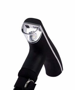 LED torch in walking stick handle
