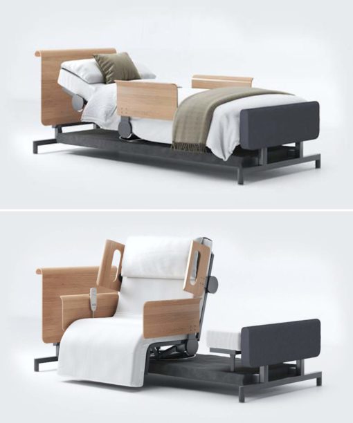 Home rotating chair bed combination chair and bed