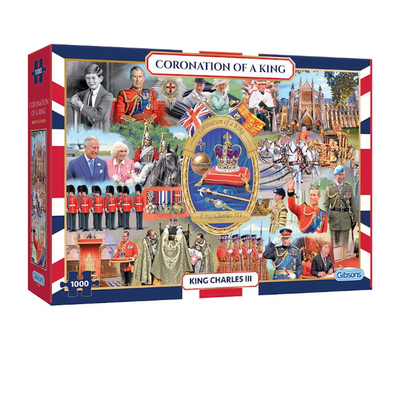 Chair Accessory Crossword Clue 2026.Coronation of a King - 1000 piece Gibsons Jigsaw Puzzle