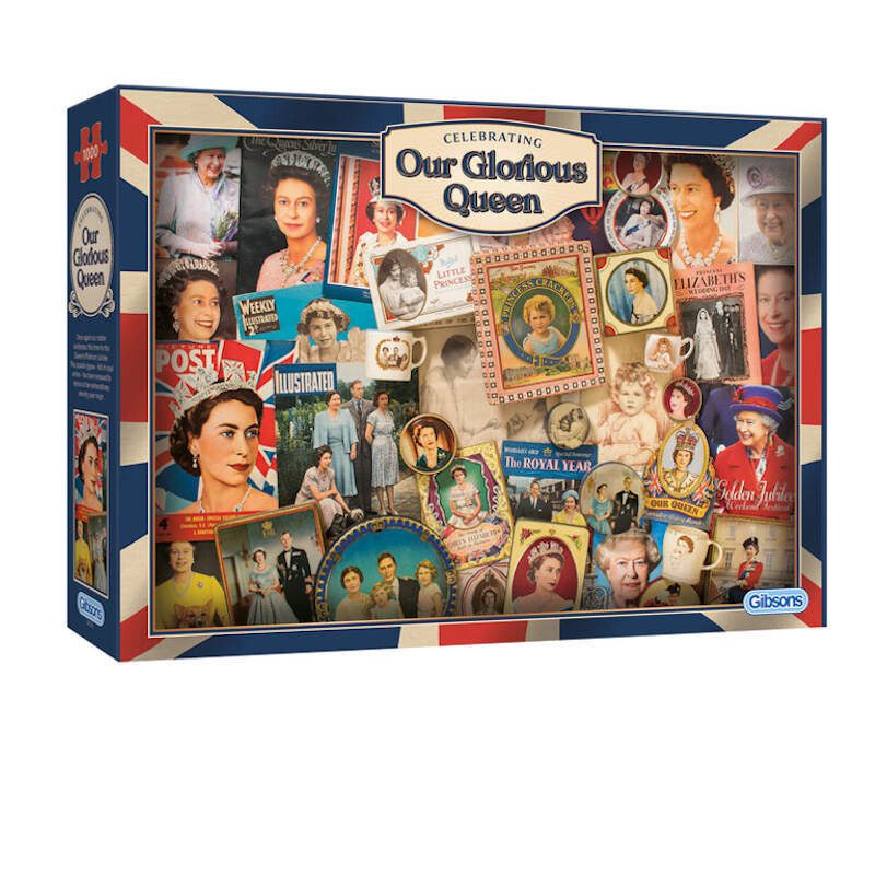Chair Accessory Crossword Clue 2026.Our Glorious Queen - 1000 piece Gibsons Jigsaw Puzzle